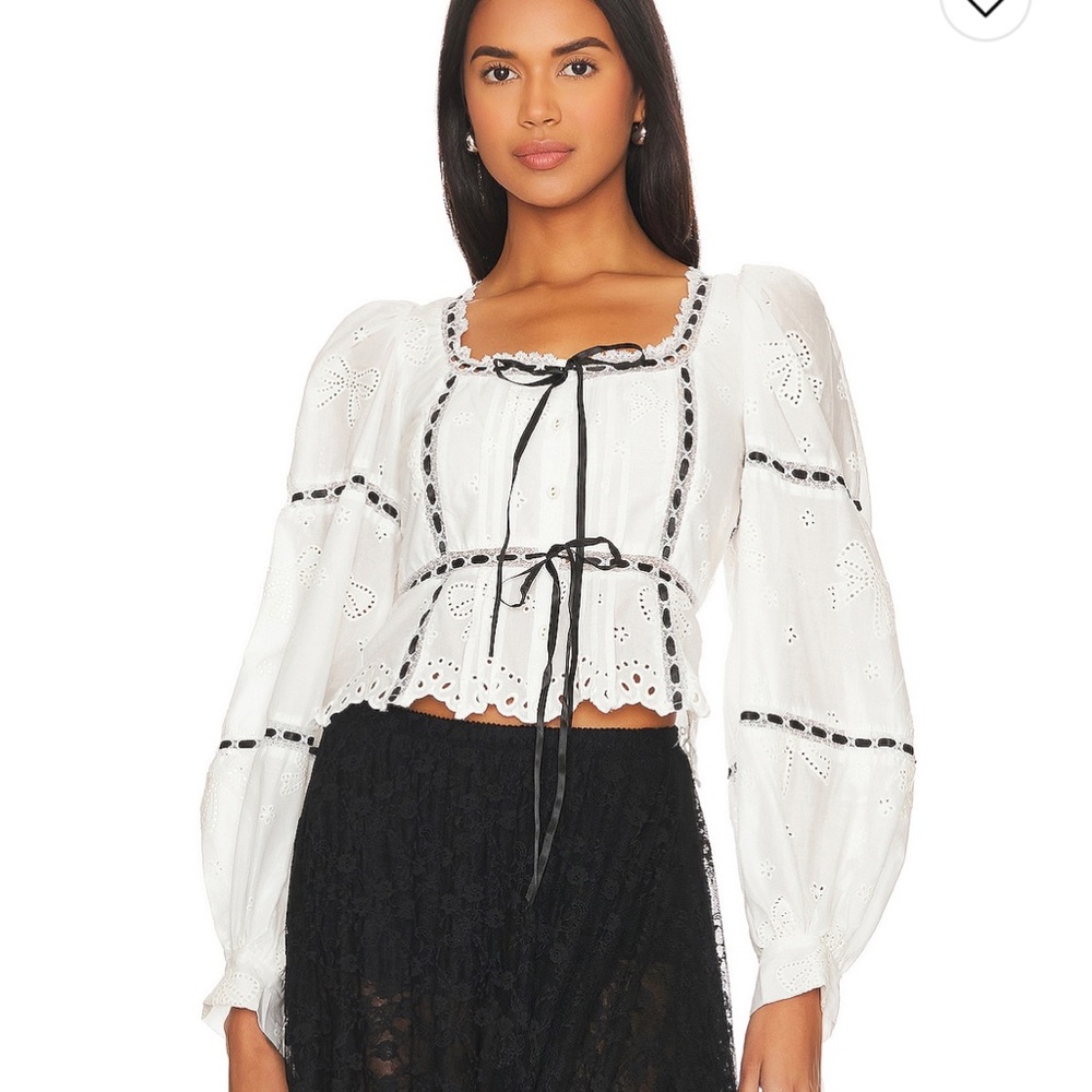 For Love & Lemons long sleeve blouse - Size XL